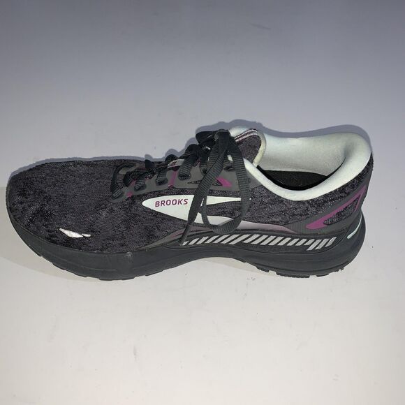 Brooks Adrenaline GTS 23 Shoes Womens Size 9 Black Gray Purple Running Sneakers - Picture 3 of 9